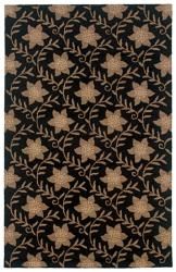 Hand tufted Sovereignty Floral Black Rug (8 X 10)