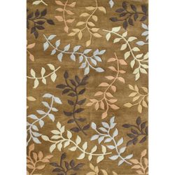 Alliyah Handmade Tufted Inca Gold New Zealand Blend Wool Rug (8 X 10)