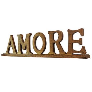 hand crafted 'amore' decorative plaque by dibor