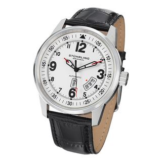 Stuhrling Original Men's Tuskegee Sabre Automatic Leather Strap Watch Stuhrling Original Men's Stuhrling Original Watches