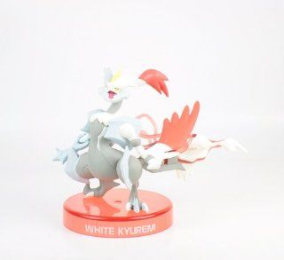 Pokemon Black and White  White Kyurem Overdrive Miniature Figure With Base Aprox 2.5" Toys & Games