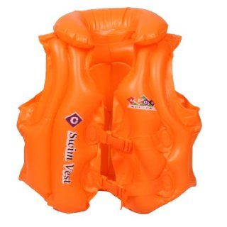 Orange Plastic Release Buckle PVC Life Jacket Vest for Children  Life Jackets And Vests  Sports & Outdoors
