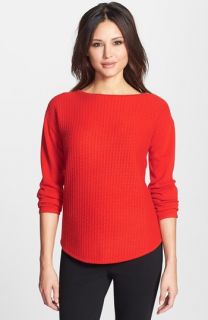 Collection Textured Stitch Cashmere Boatneck Sweater