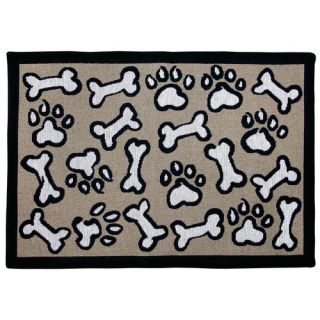 PB Paws & Co. Linen Puppy Fun Tapestry Rug