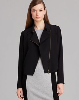 Magaschoni Silk Asymmetric Zip Front Jacket's