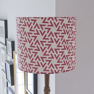 geometric triangles lampshade by weft bespoke design