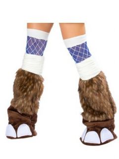 Woolly Mammoth Costume Legwarmers   ONE SIZE Adult Sized Costumes Clothing