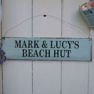 personalised wooden sign by delightful living