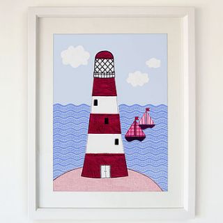 lighthouse print by jenny arnott cards & gifts