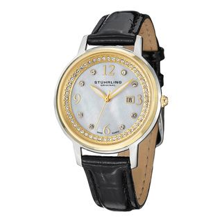 Stuhrling Original Women's Dancer Swiss Quartz Crystal Mother Of Pearl Watch Stuhrling Original Women's Stuhrling Original Watches