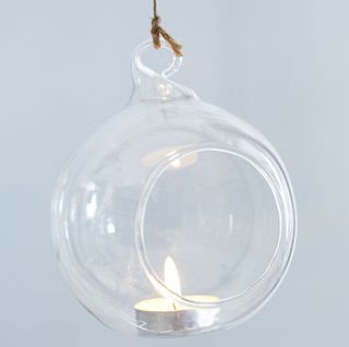 hand blown glass tea light holder by retreat home