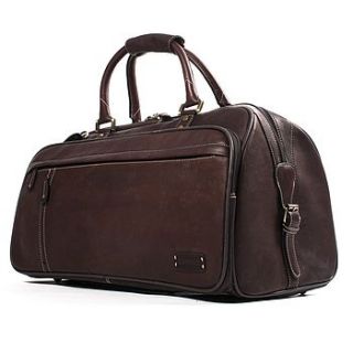 explorer leather holdall travel bag by adventure avenue