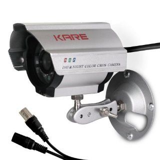 Kare Security CCTV CCD Bullet Camera 1/3'' CMOS Wired 6mm lens 420TVL Output Indoor Rainproof  Camera And Photography Products  Camera & Photo