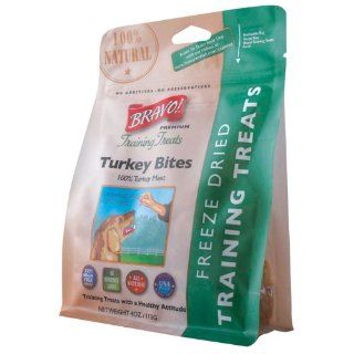 Bravo Premium Freeze Dried Training Treats for Dogs, Turkey 2.5 OZ  Pet Snack Treats 