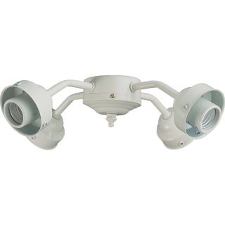 Four light White Ceiling Indoor Fan Light Kit