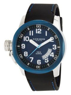 Akribos XXIV Men's AK423BU Explorer Swiss Quartz Blue Date Watch at  Men's Watch store.