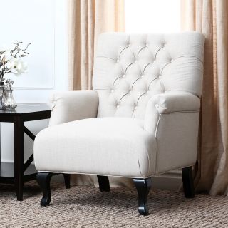 Abbyson Living Tivoli Tufted Fabric Armchair