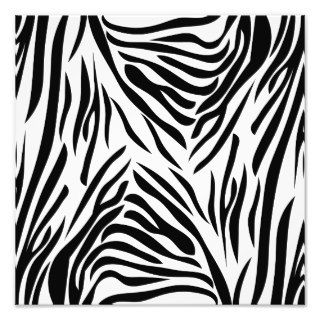Black and White Zebra Print Photo Print