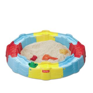 Play Build a Box 3 Round Sandbox with Cover