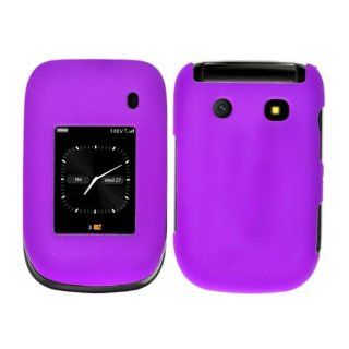 Fits RIM/Blackberry 9670 Style Hard Plastic Snap on Cover Purple Rubberized Verizon Cell Phones & Accessories