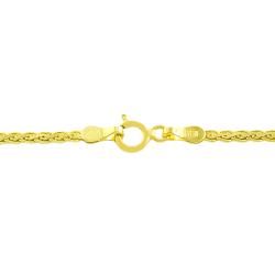 Fremada 14k Yellow Gold Flat Wheat Chain (16 inch) Fremada Gold Necklaces
