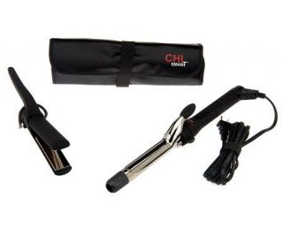 CHI Smart Titanium 2 in 1 Interchangeable Styling Iron & Curling Iron —