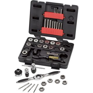 GearWrench Tap and Die Drive Tool Set — 40-Pc. Metric Set, Model# KDS3886  Tap   Die Sets