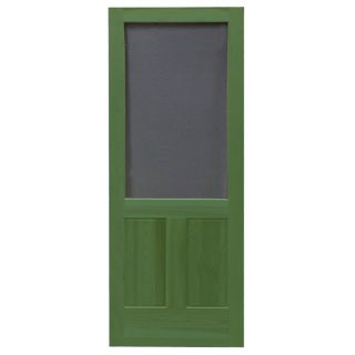 Screen Tight Pioneer Favorite Green Wood Screen Door (Common 80 in x 32 in; Actual 80 in x 32 in)