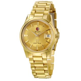 Rado Men's 'Golden Horse' Yellow Gold PVD Steel Swiss Automatic Watch Rado Men's Rado Watches