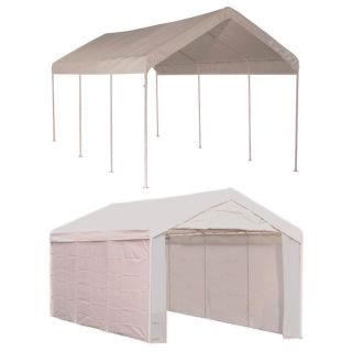 ShelterLogic 10 x 20 Canopy Storage Shelter with Enclosure Kit
