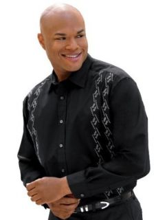 Synrgy Big & Tall Jeans Embroidered Sport Shirt at  Mens Clothing store