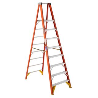 Werner 8 ft Fiberglass 300 lb Type IA Platform Ladder