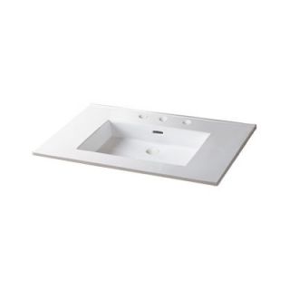 Ronbow 24 Ceramic Sink Vanity Top with Overflow