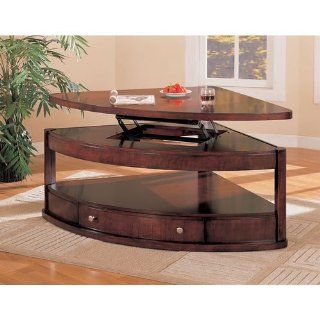 Coaster Pie Shaped Lift Top Occasional Sectional Coffee Table   Lift Up Coffee Table