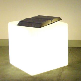 cube lit side table by one foot taller