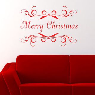 merry christmas wall sticker by all things brighton beautiful
