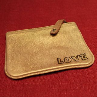 helena gold leather coin purse by nv london calcutta