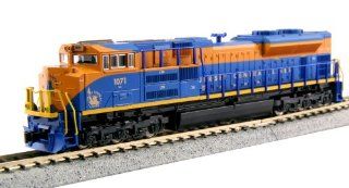 Kato N Scale EMD SD70ACe Locomotive NS Heritage Jersey Central Lines #1071   Factory Installed TCS DCC Decoder KA 176 8509 1 Toys & Games
