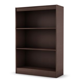 South Shore Furniture Chocolate 45 in 3 Shelf Bookcase