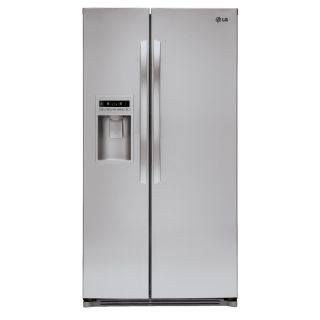 LG 26.5 cu ft Side by Side Refrigerator with Single Ice Maker (Stainless Steel) ENERGY STAR