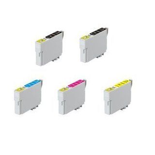 Epson 5 Pack T200XL Ink Cartridges (2K/1C/1M/1Y) for Epson XP 200, XP 300, XP 400, WF 2520, WF 2530, WF 2540. T200XL120, T200XL220, T200XL320, T200XL420 By Tonerdeal Electronics