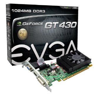 EVGA GeForce GT 430 1024 MB DDR3 PCI Express VGA/DVI/HDMI Graphics Card, 01G P3 1335 KR Computers & Accessories