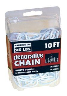 Crawford Lehigh C430PK 10 Foot Decorative Chain, White