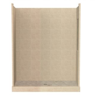 American Bath Factory Panel 86 in H x 30 in W x 60 in L Medium Fiberglass and Plastic Wall Alcove Shower Kit
