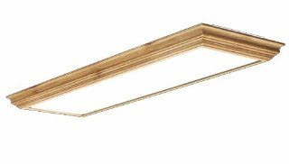 Thomas Lighting FD432 53CTEB Four Light 21 1/2 Inch W by 3 3/4 Inch H by 50 1/4 Inch L Fluorescent Surface Mount Light, Oak   Close To Ceiling Light Fixtures  