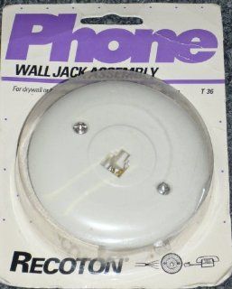 Round Phone Wall Jack Assembly By Recoton Cell Phones & Accessories