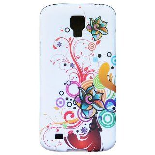 Casea Packing Colorful Flower Gel Silicone Case Cover Skin for Samsung Galaxy S4 Active i9295 Cell Phones & Accessories