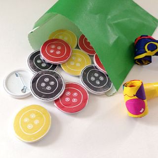 set of button badges by woah there pickle