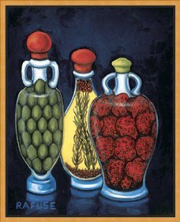 Fancy Oils I Framed Canvas Art by Will Rafuse, 8.8 in. x 10.8 in. Framed   Prints