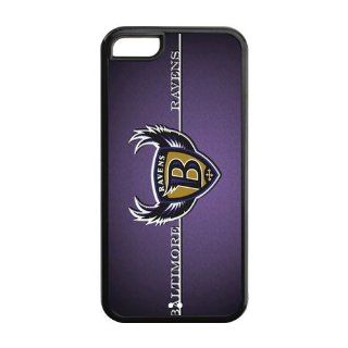 Custom NFL Baltimore Ravens Inspired Design TPU Case Back Cover For Iphone 5c iphone5c NY434 Cell Phones & Accessories